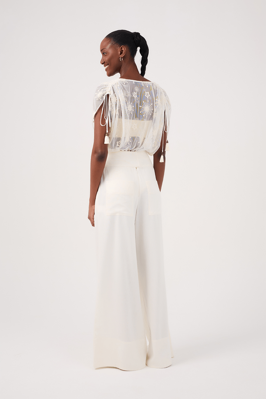 Off-White Linen Wide-Leg Pants_6