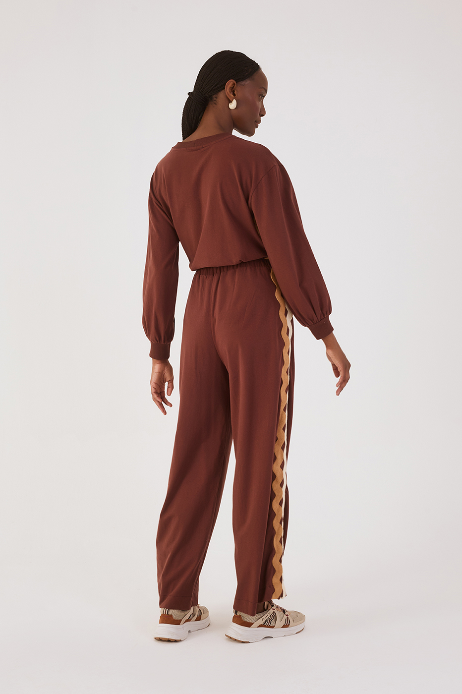 Brown Ondinha Drawstring Sweatpants