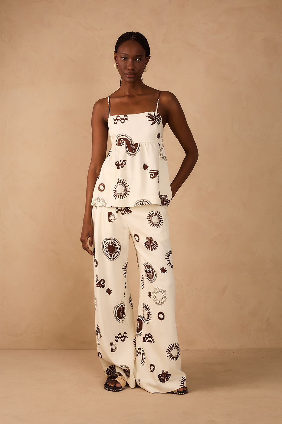 Off-White Sol Rio Pockets Wide-Leg Pants