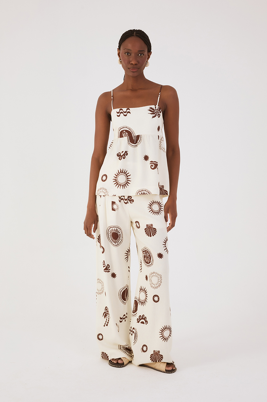 Off-White Sol Rio Pockets Wide-Leg Pants