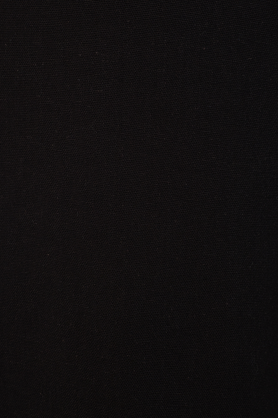 Straight Linen Ruffle Hem Pants