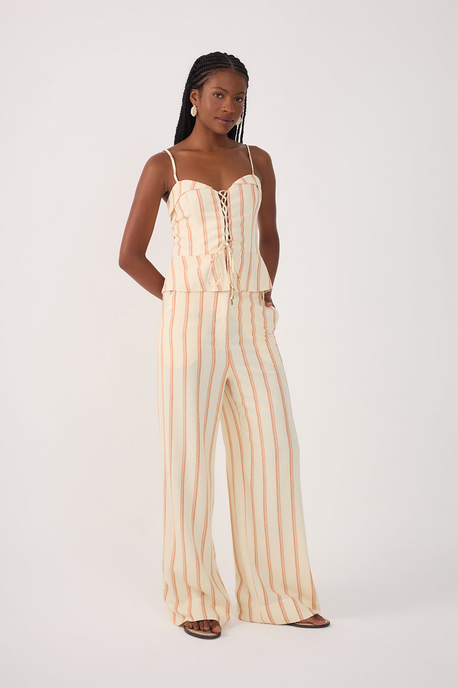 Striped Linen Pants