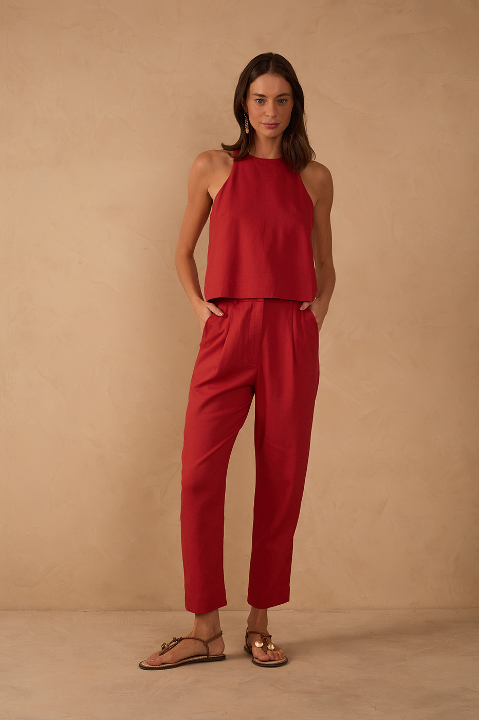 Linen Carrot Pants_1