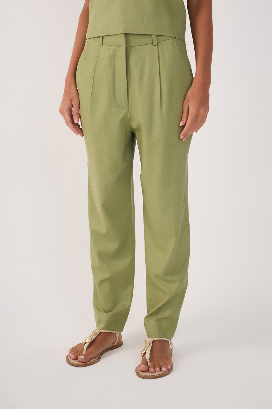 Linen Carrot Pants_3
