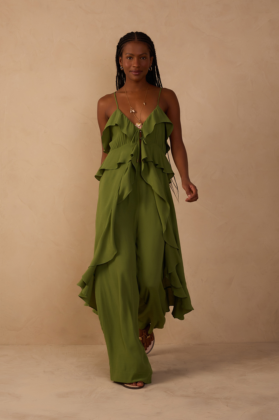 flowy dress pants for women Vita High Waisted Wide Leg Pants for Women Belted wide leg trousers Own Your Drama