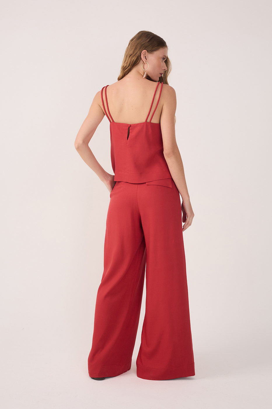 Tucks Linen Pants_5