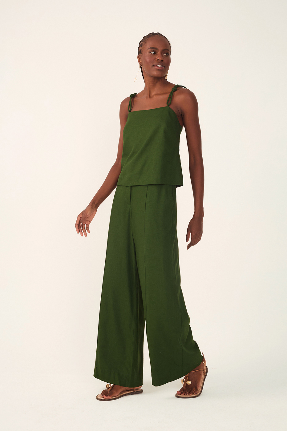 Tucks Linen Pants_2