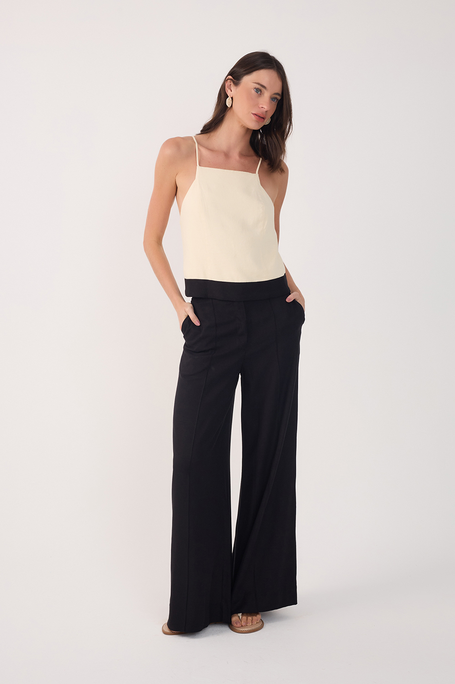 Tucks Linen Pants_3
