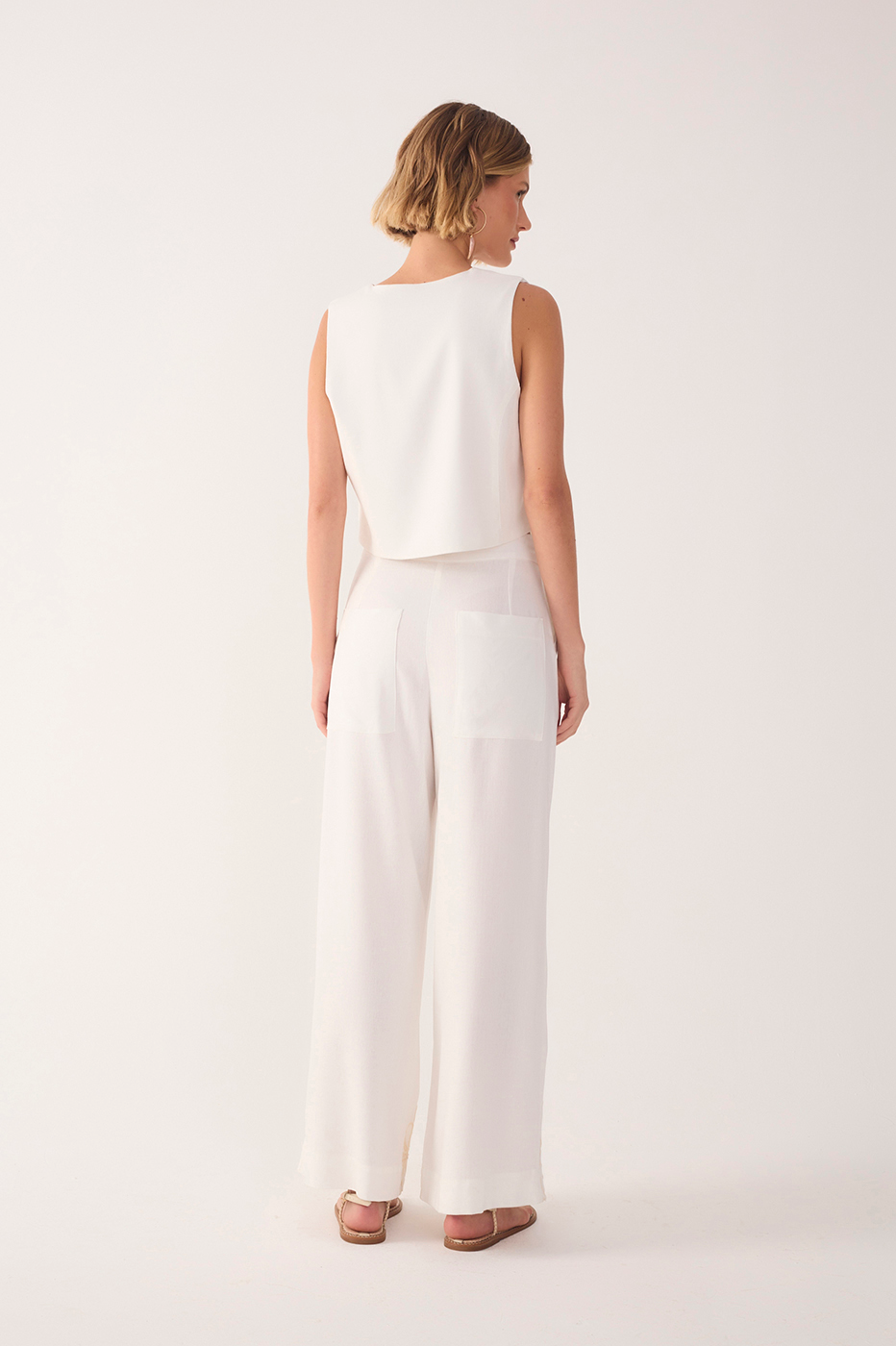 Embroidered-Hem Linen Pants_7