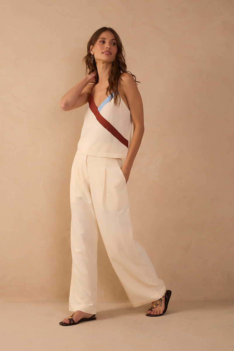 Pockets Straight Leg Pants_1