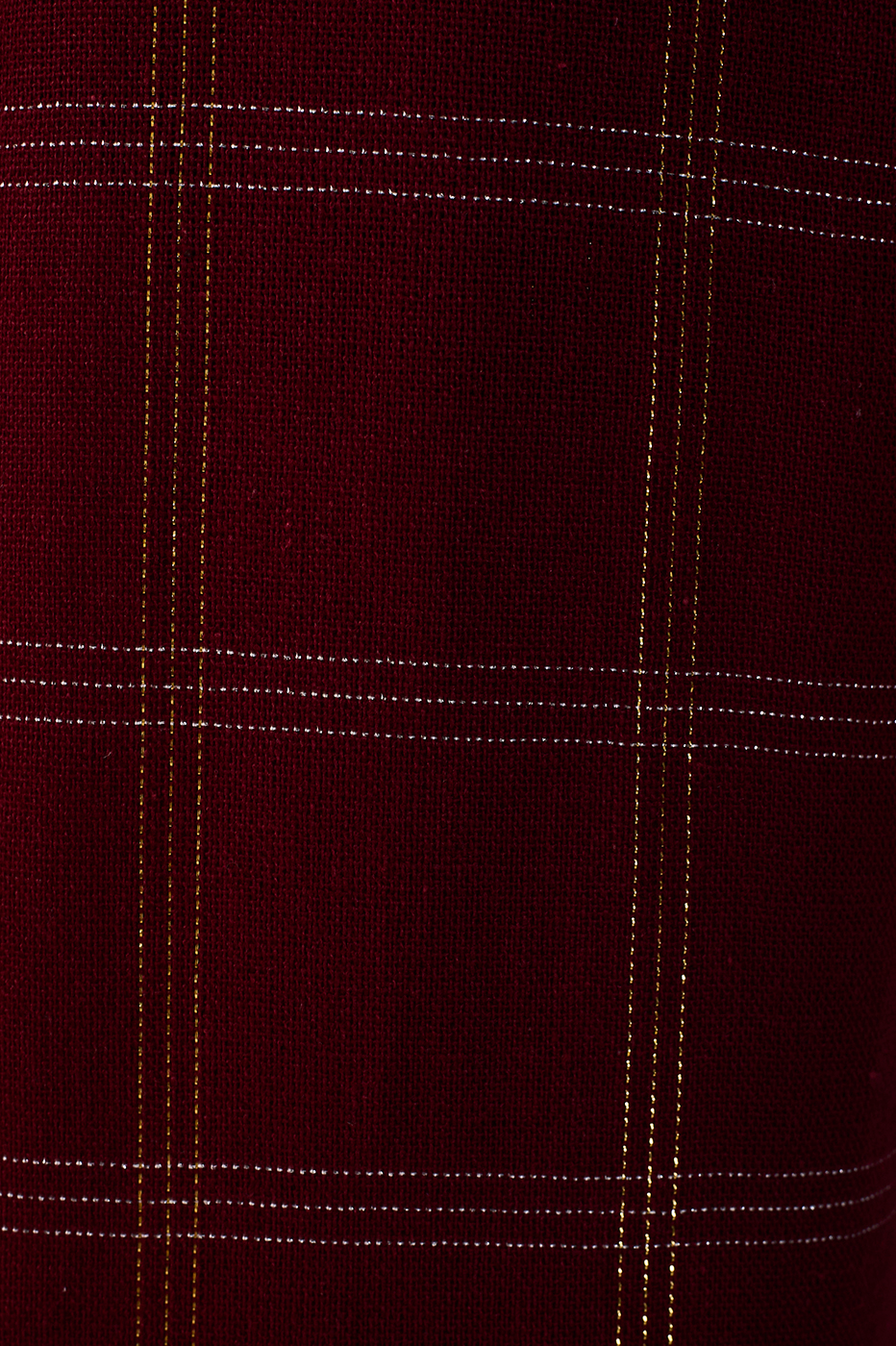 Xadrez Lurex Linen Pants_8