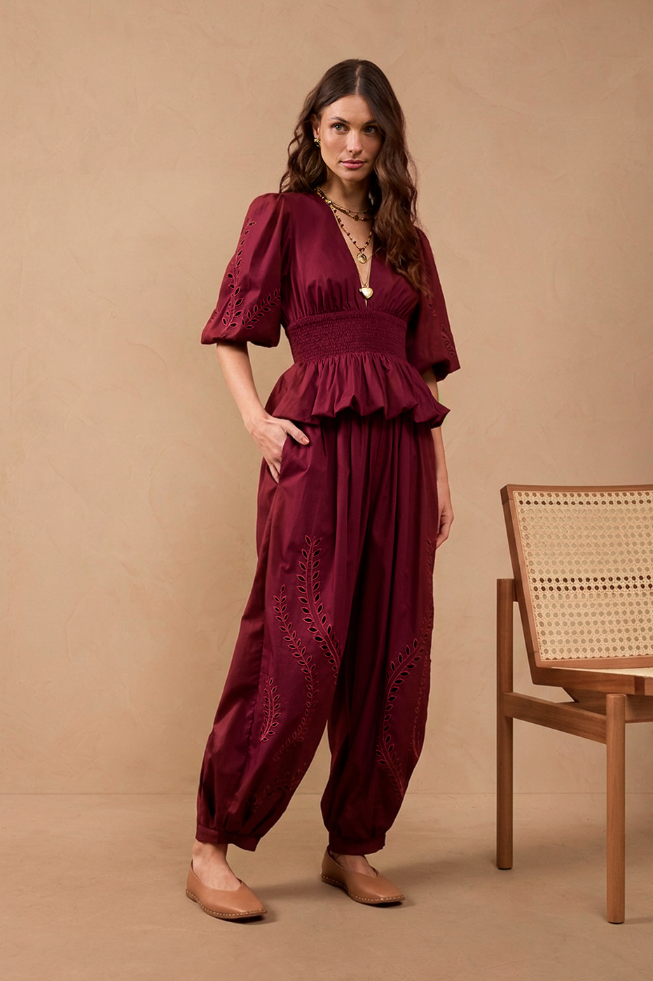 Embroidered Balloon Pants_0