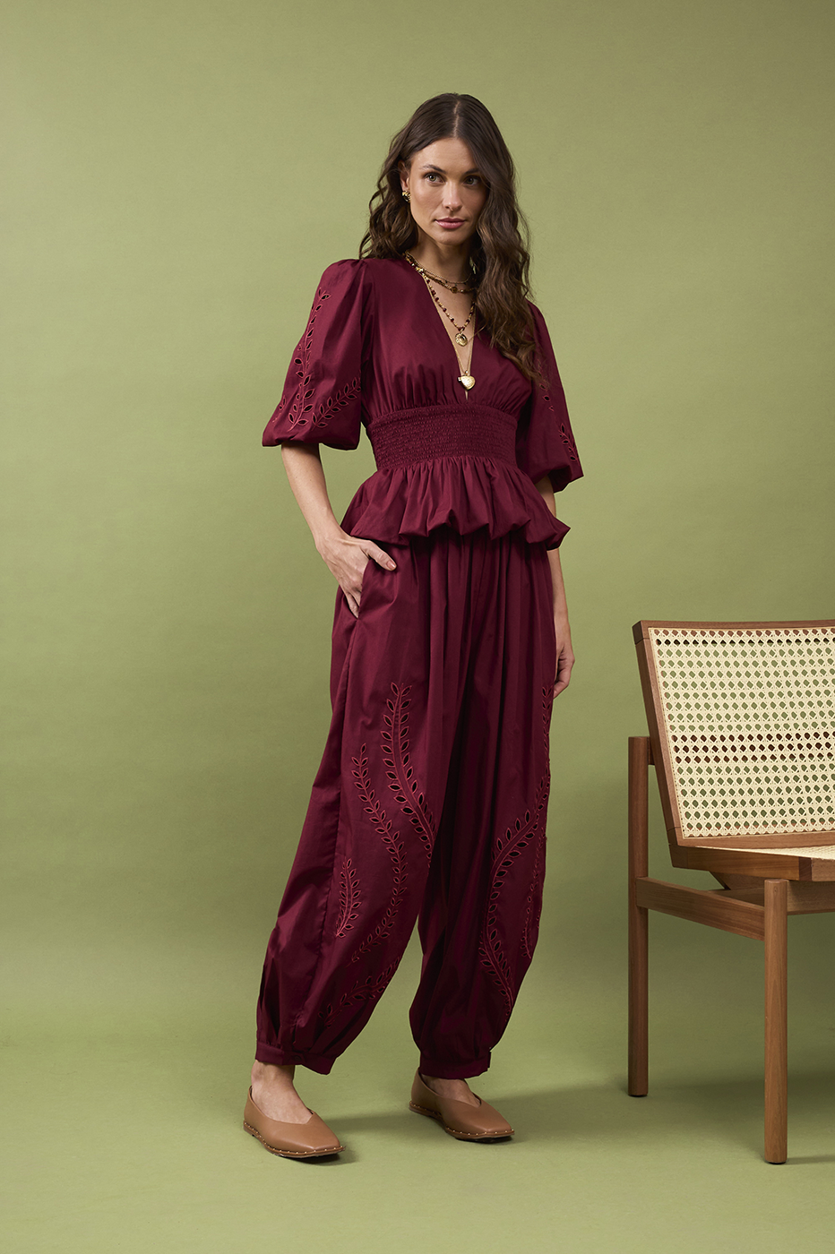 Embroidered Balloon Pants_1