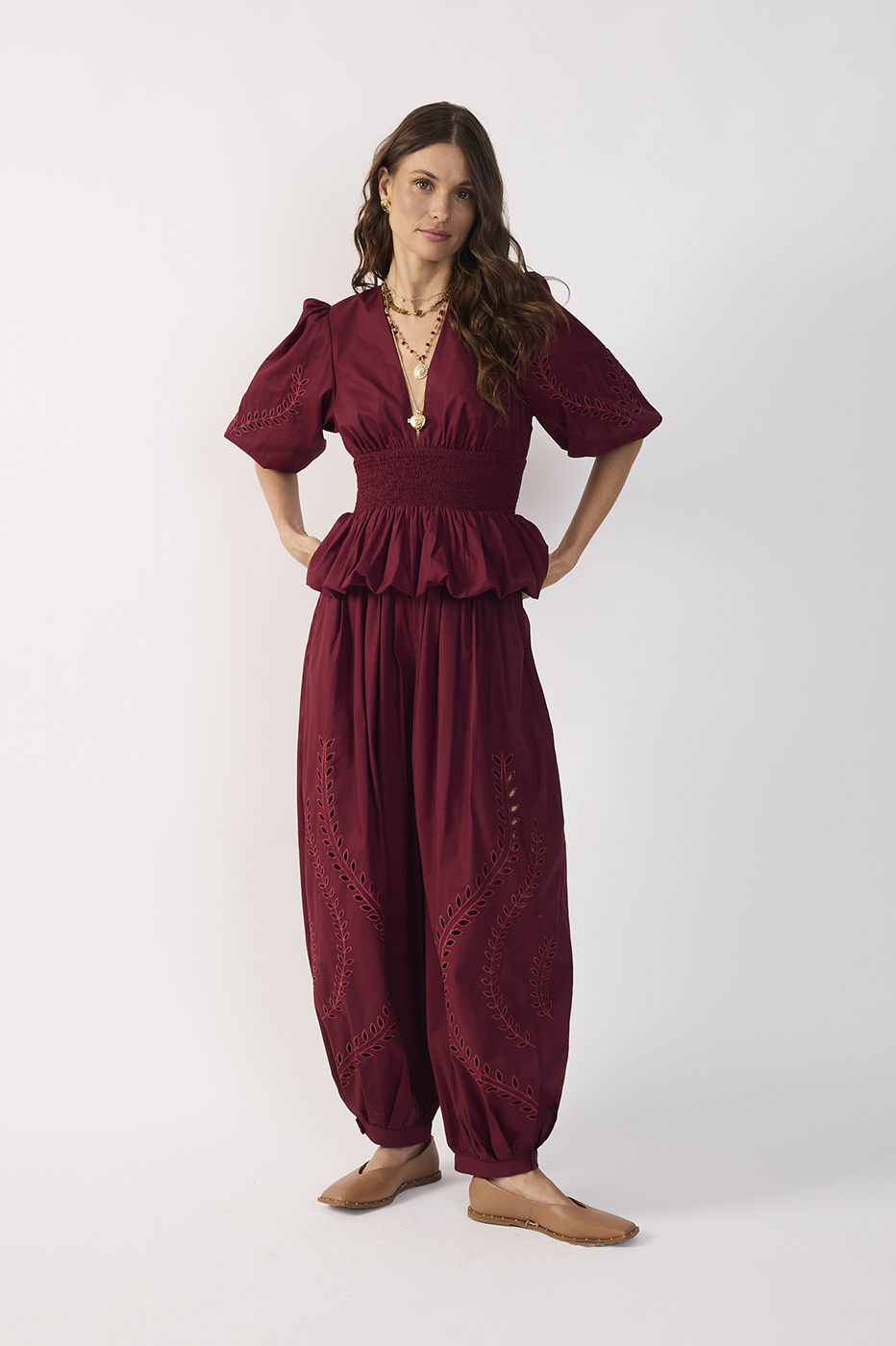 Embroidered Balloon Pants_2