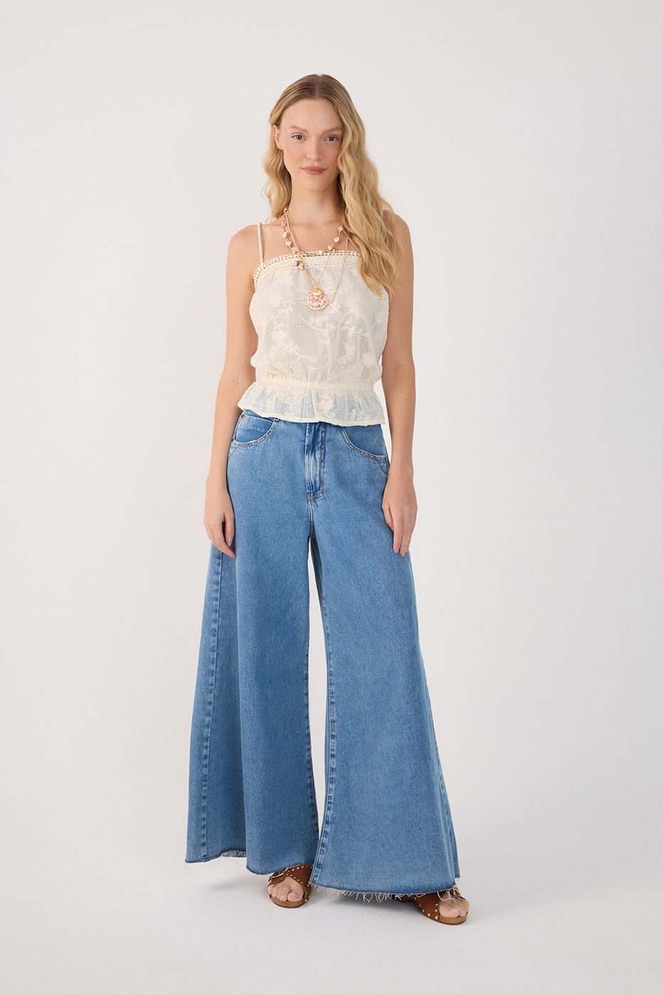 Wide Leg Denim Pants_2