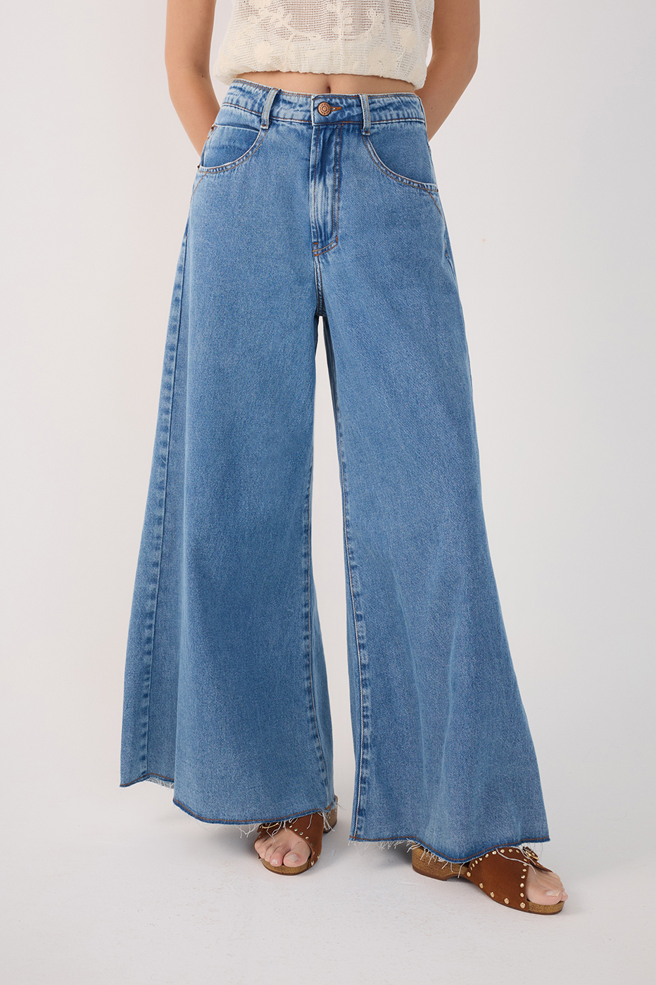 Wide Leg Denim Pants_3