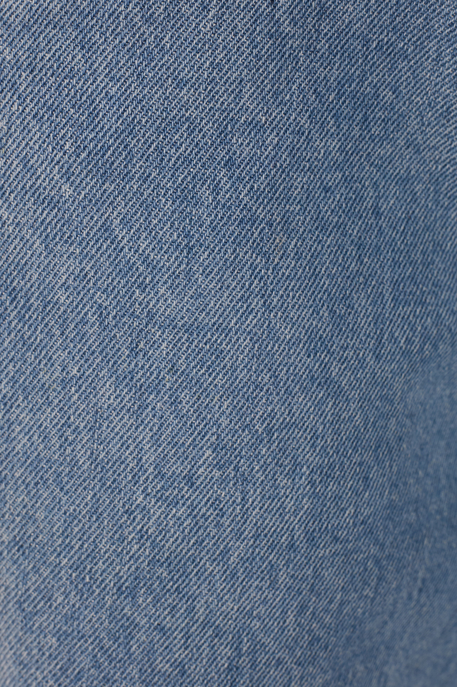 Barrel Leg Denim Overlapping Pants