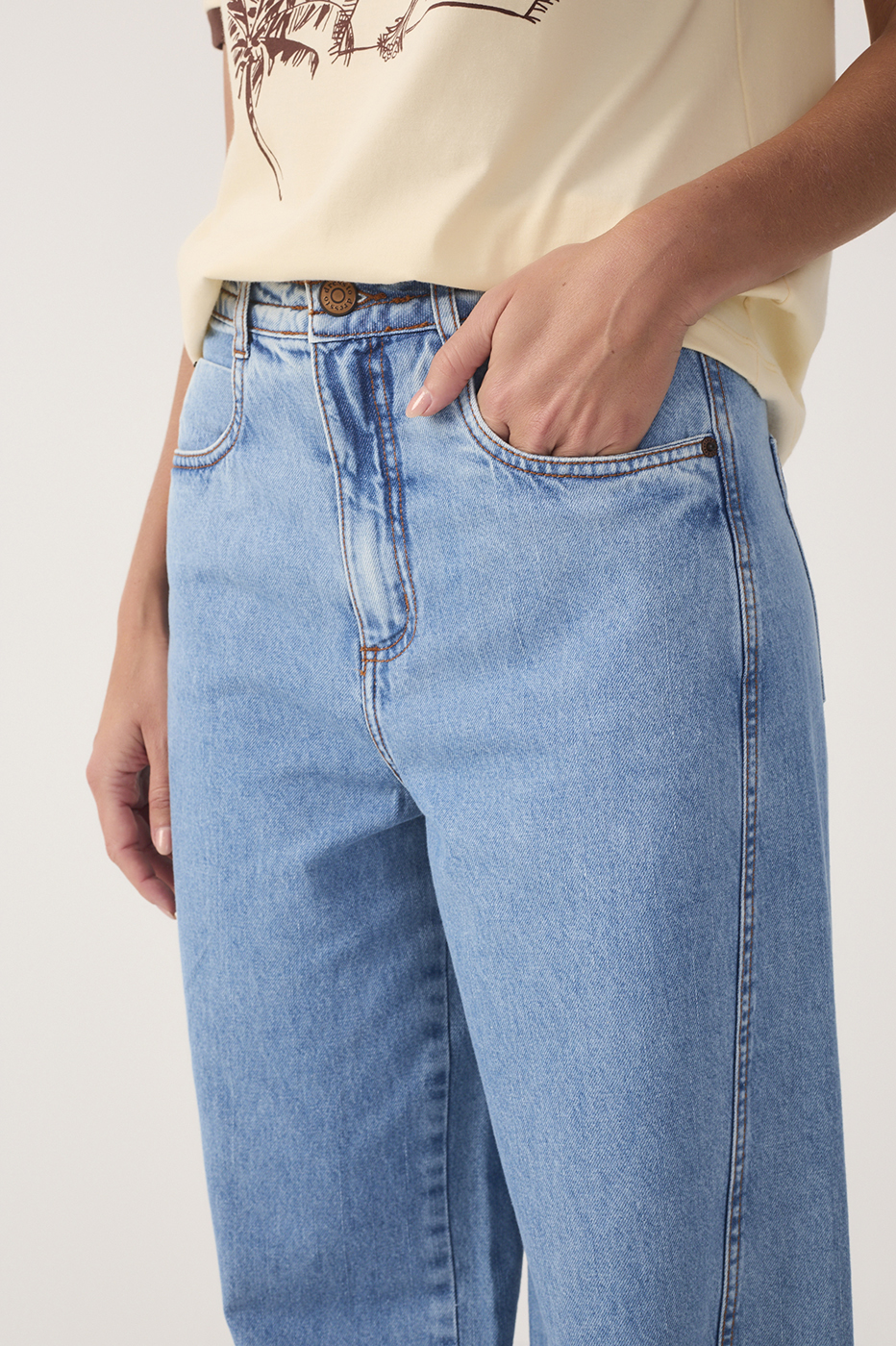 Offset Seams and Topstitching Jeans