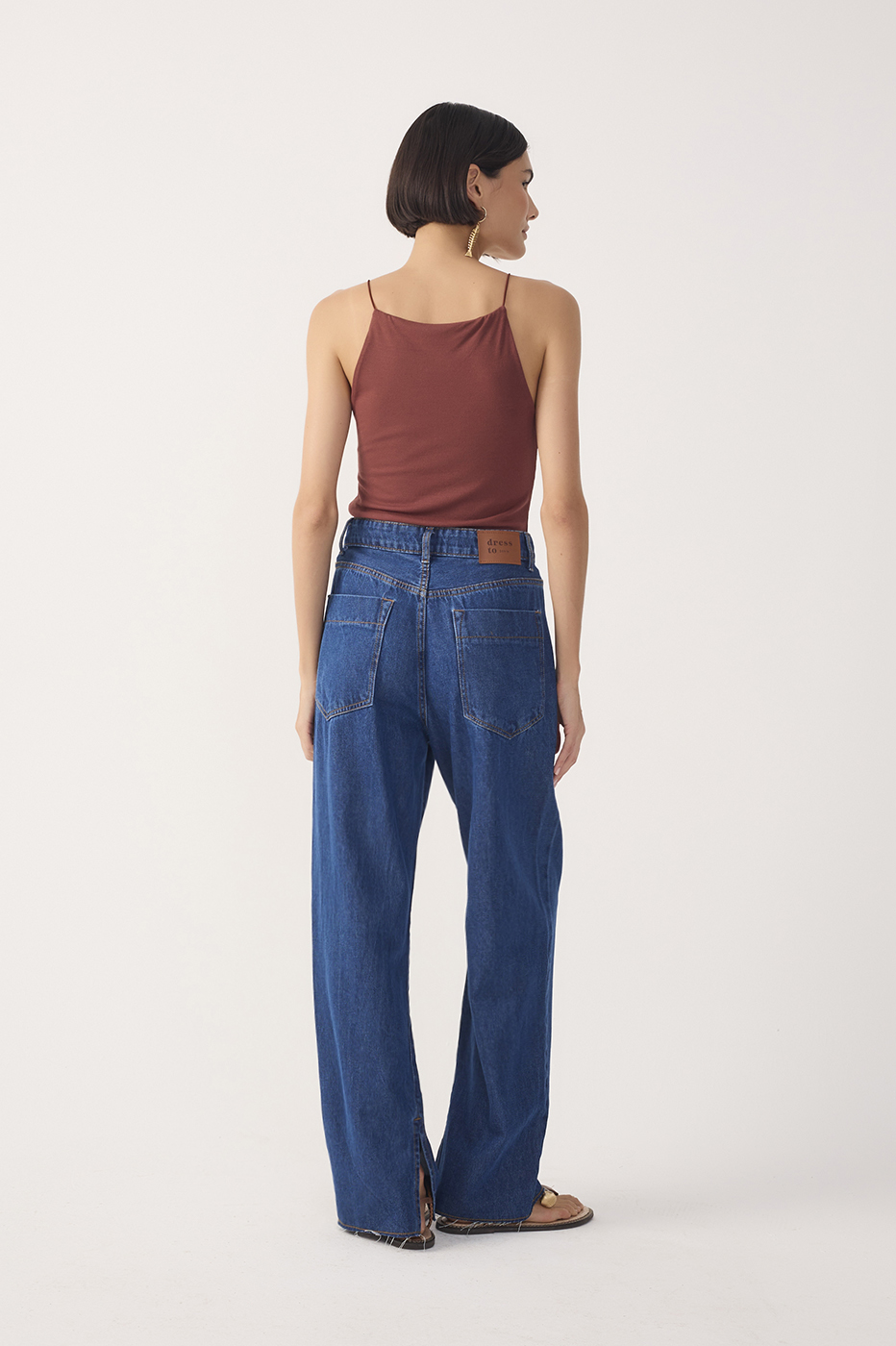 Straight-Leg Slit Jeans_8