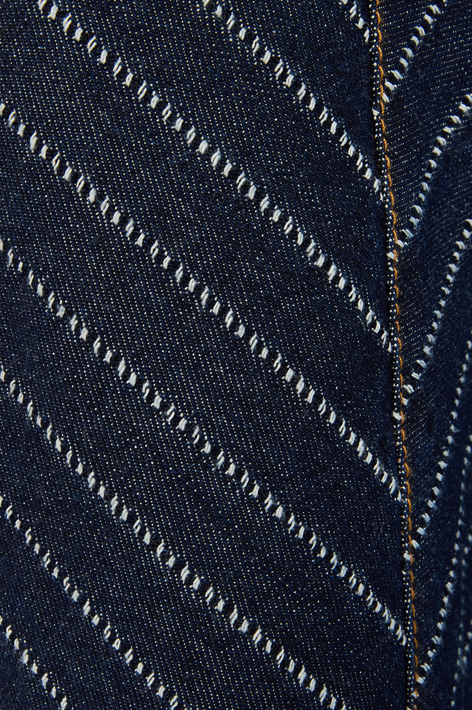 Denim Stripes Belt Loops Barrel Pants_8