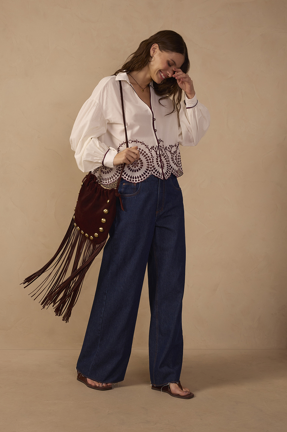 Wide-Leg Cotton Jeans_0