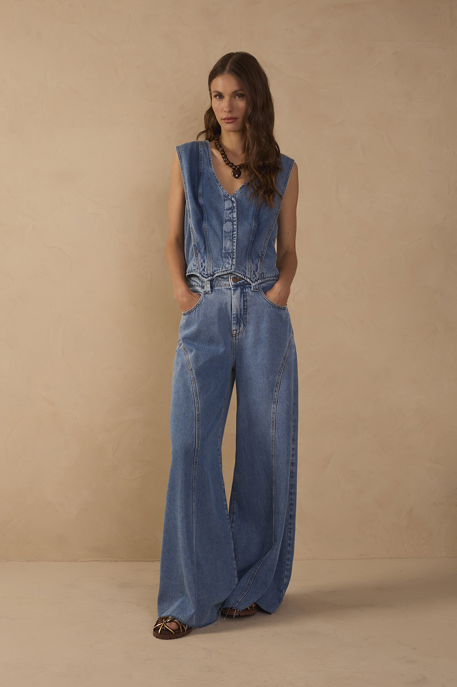 denim dress pants women Pockets Belt Loops Flared Denim / 4 Stylish Event Dress DRSROQ06BOB | Bob's Roquefort Size:2-4yr 1% Spandex Care Instructions Drawstring pants