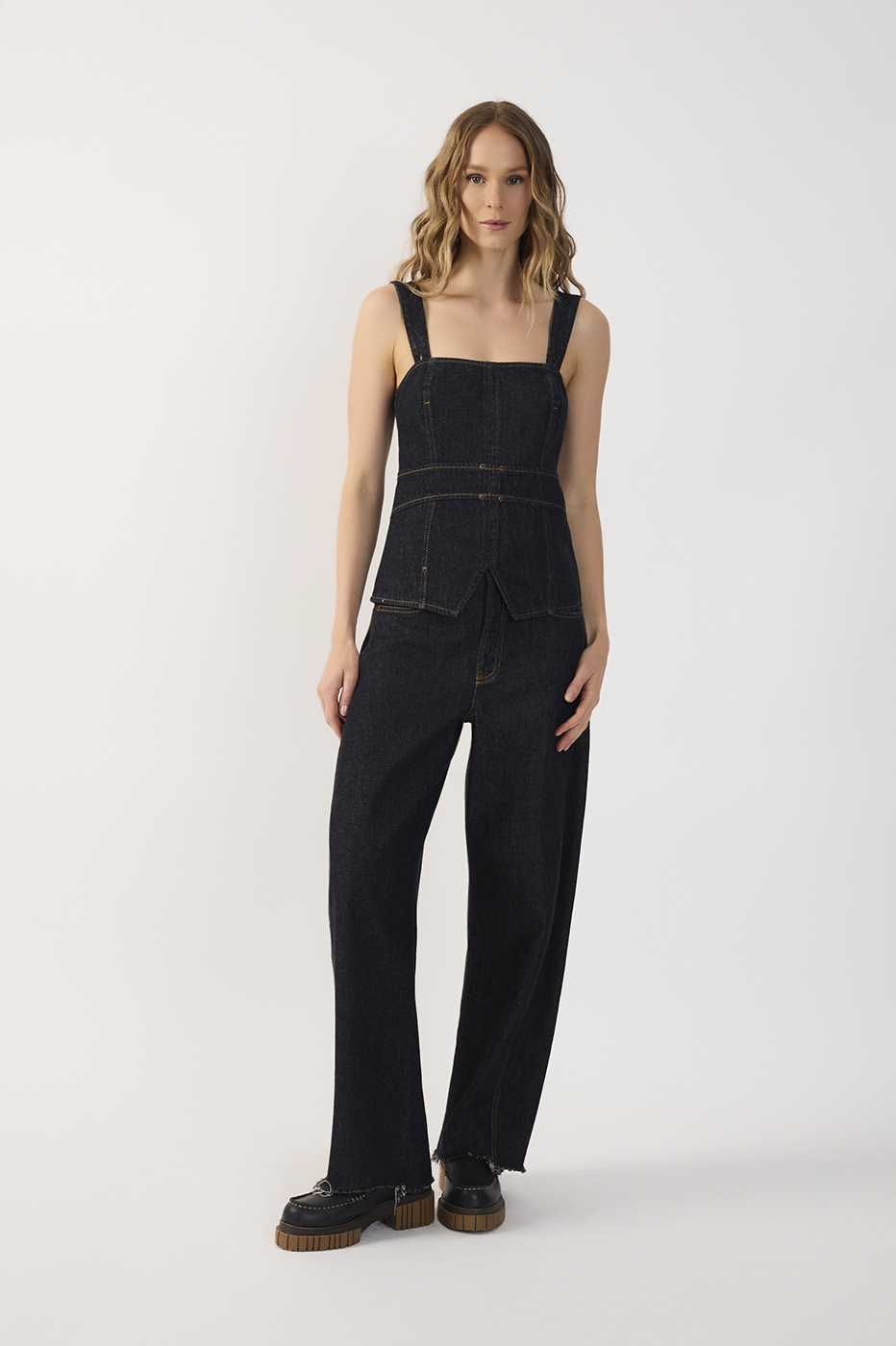 Black Barrel Jeans Pants_2