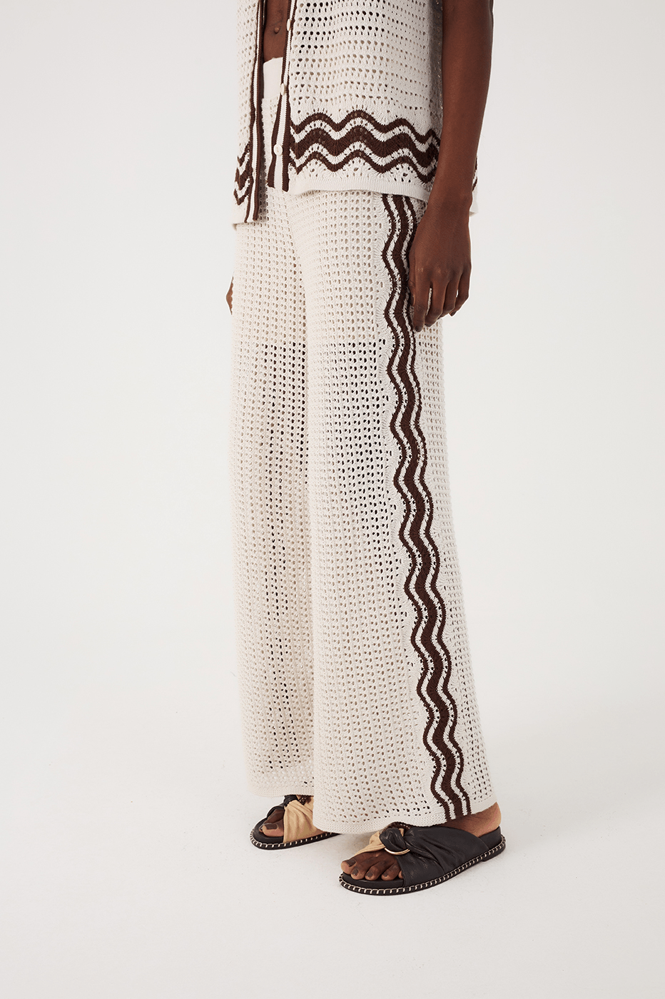 Beige Grao Orla Lined Tricot Pants