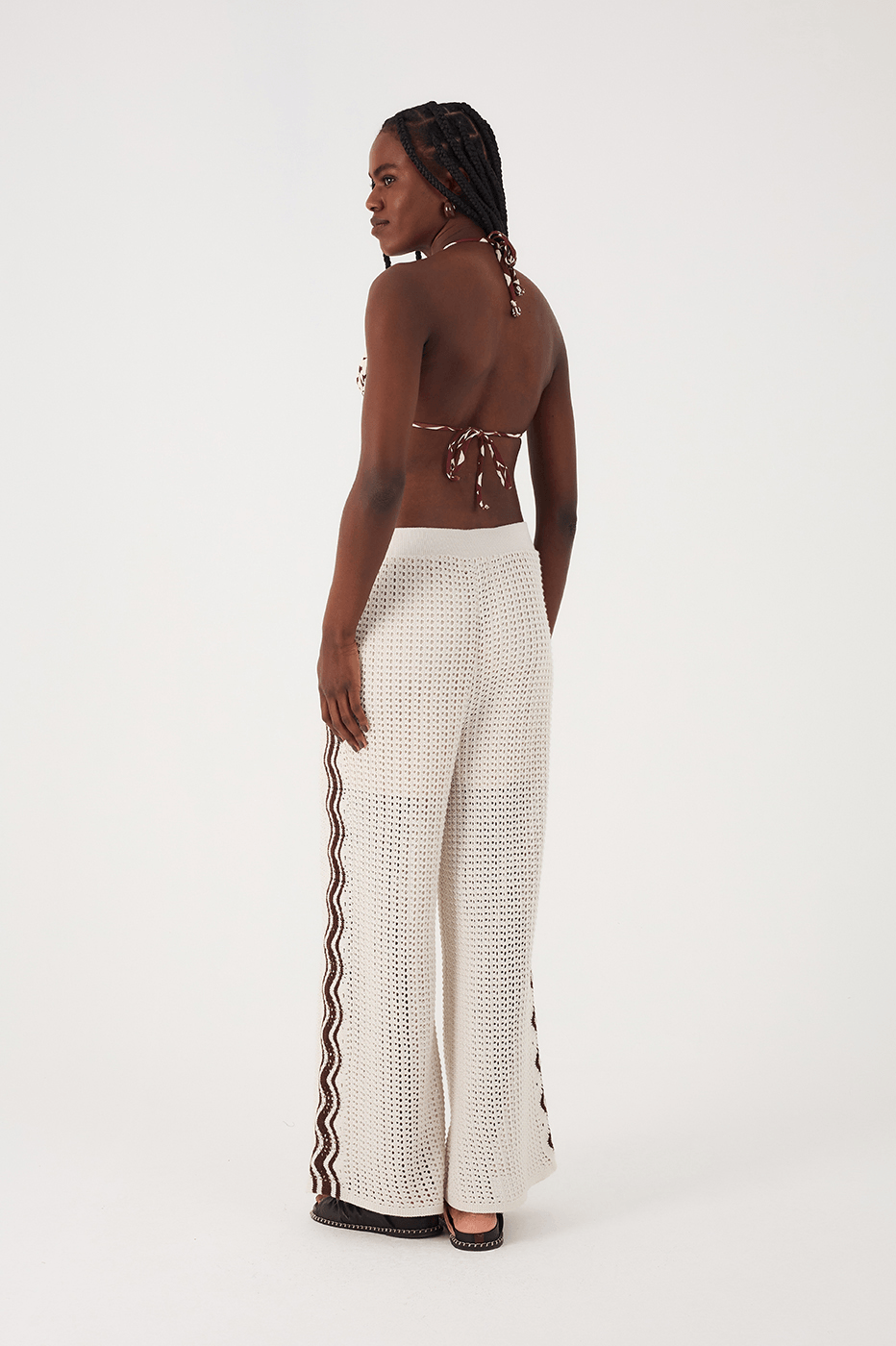 Beige Grao Orla Lined Tricot Pants