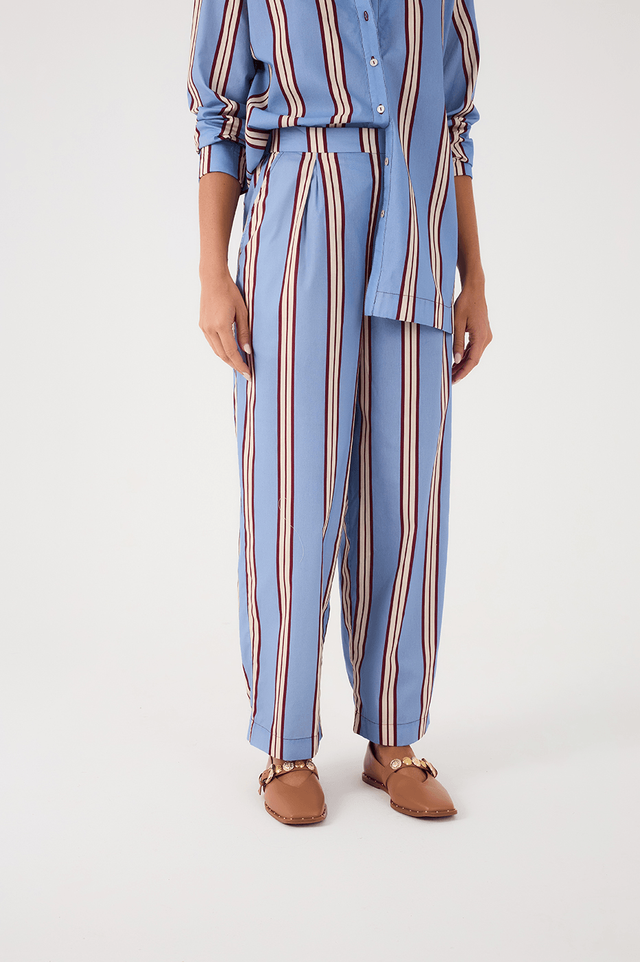 Blue Mirante Side Pockets Pants