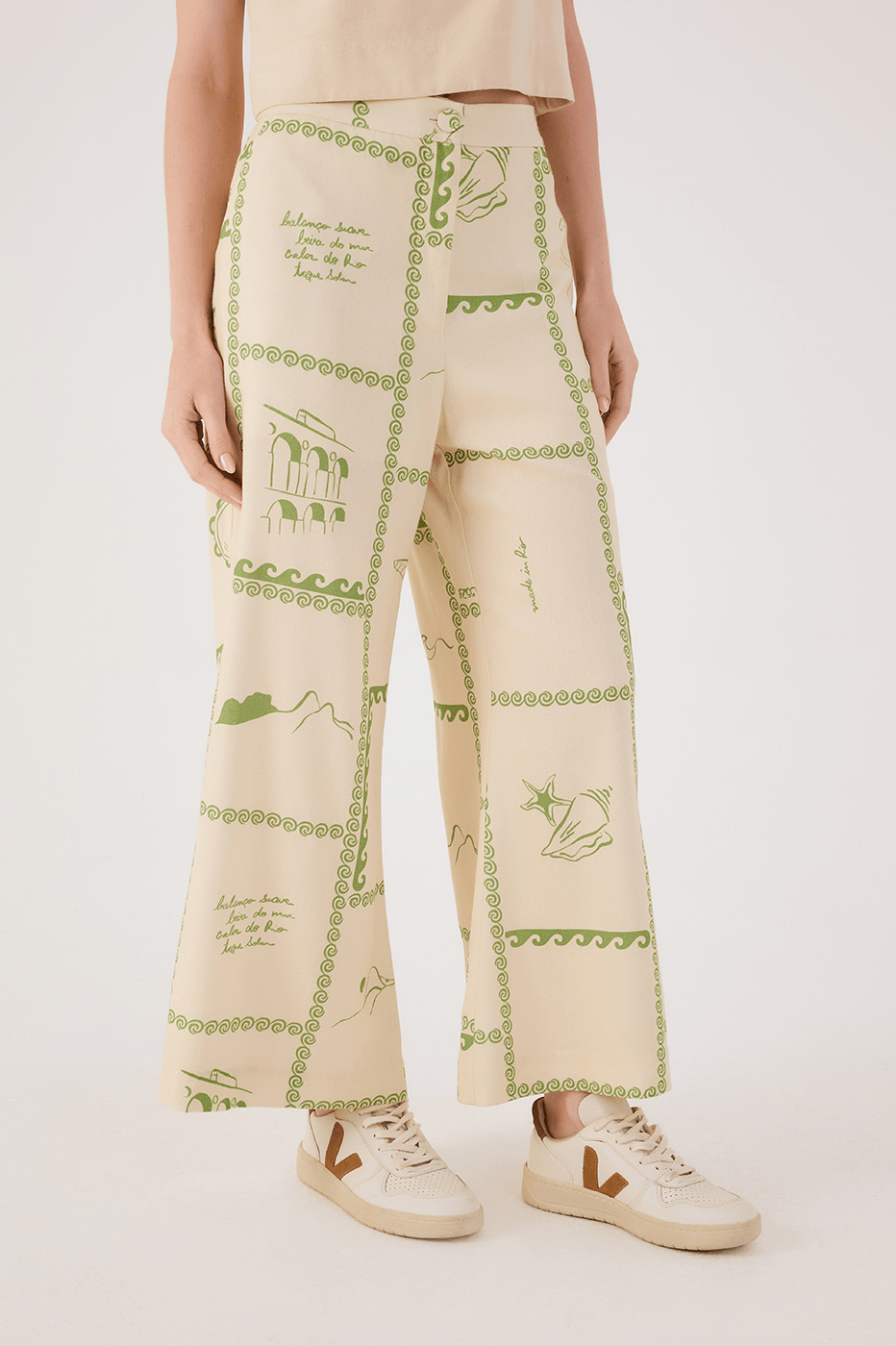 Off-White Rio Side Pockets Button Closure Pants