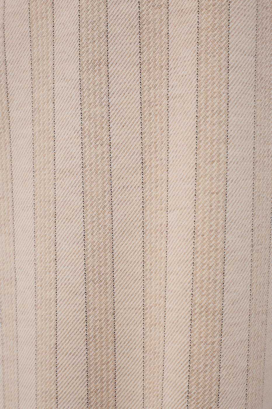 Beige Stripes Leg Pockets Tailored Pants
