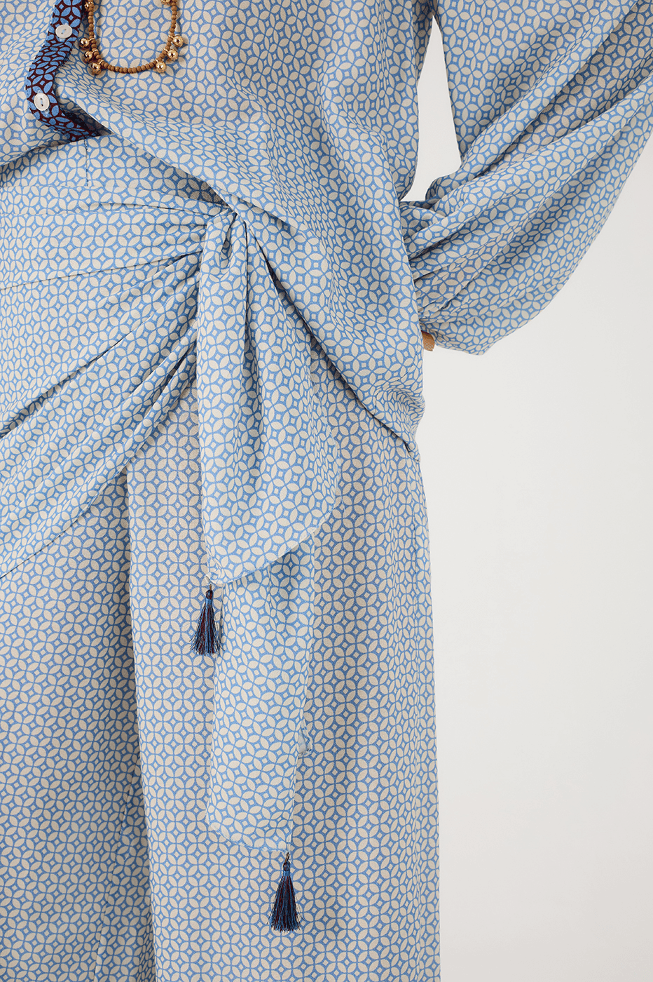 Off-White Ladrilho Side Ties Wrap Pants