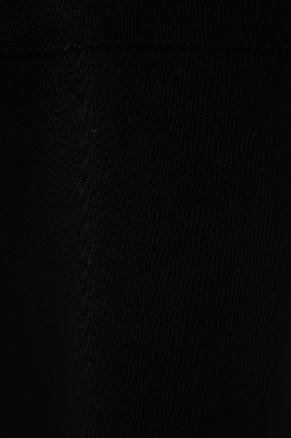 Black Side Pockets Carrot Linen Pants