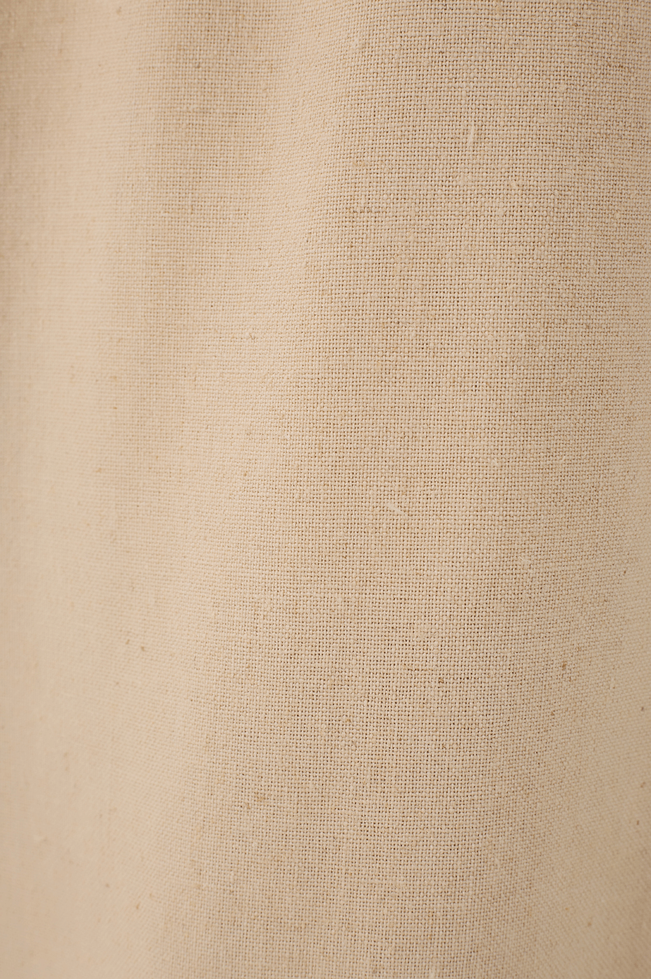 Off-White Elastic Waist Side Pockets Wide-Leg Linen Pants