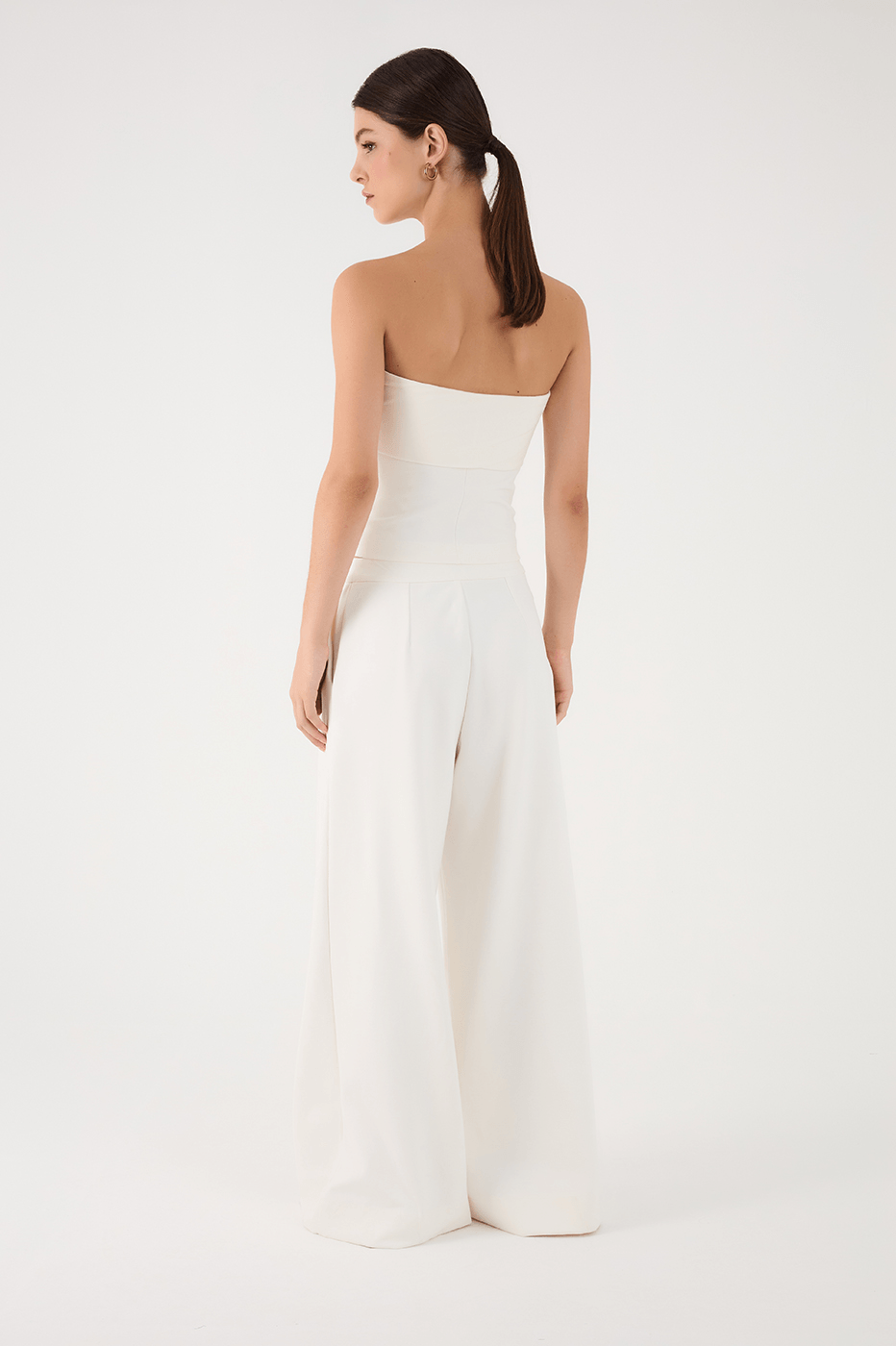 Off-White Side Pockets Wide-Leg Tailored Pants