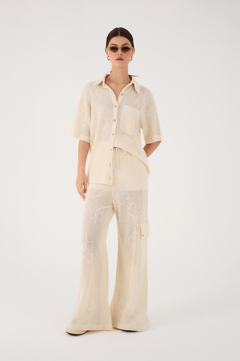Off-White Grumari Side Pockets Lined Jacquard Pants