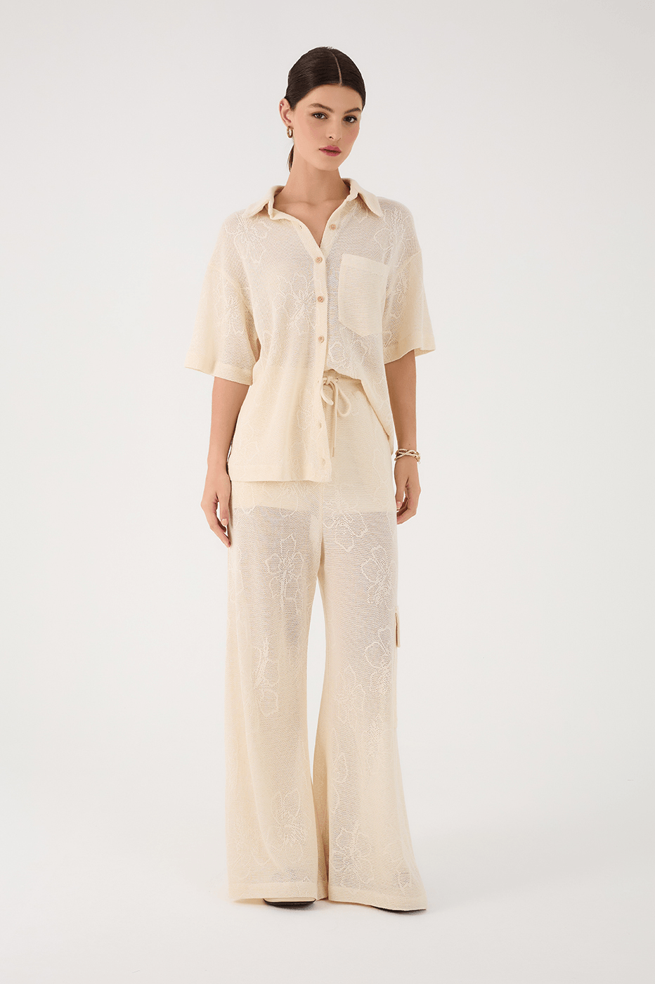 Off-White Grumari Side Pockets Lined Jacquard Pants