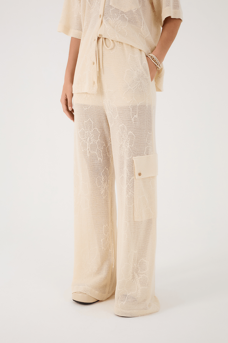 Off-White Grumari Side Pockets Lined Jacquard Pants