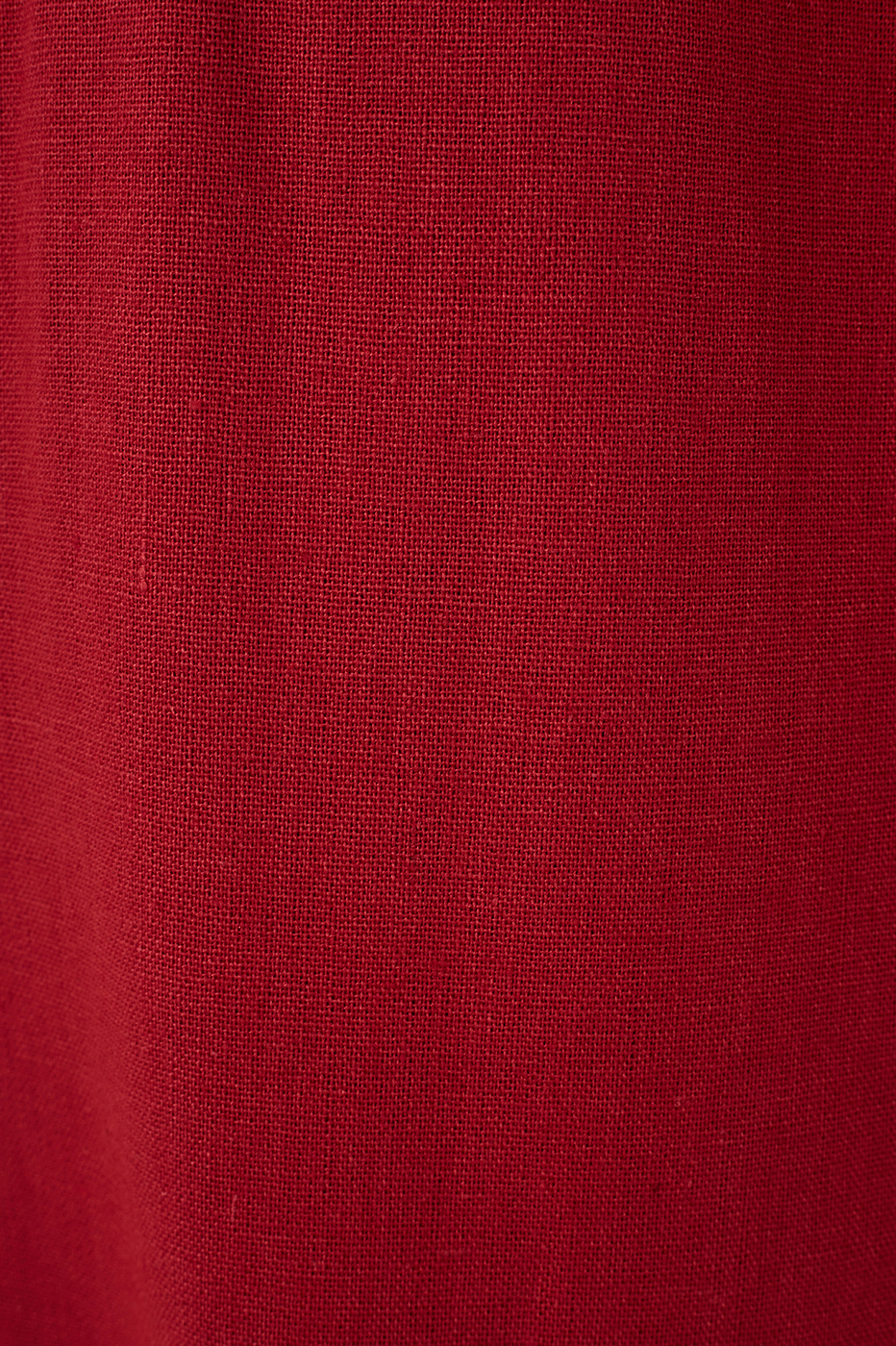 Brown And Off-White Flipped Waistline Side Pockets Linen Pants