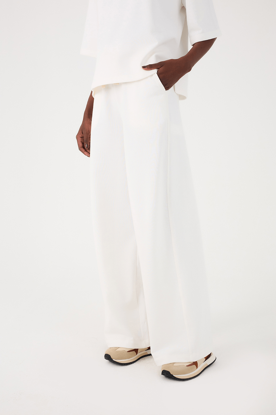Off-White Drawstring Side Pockets Sweatpants