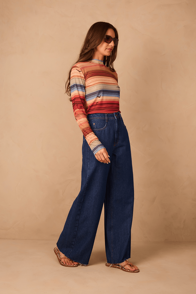 Dark Denim Pockets Boyfriend Pants_1