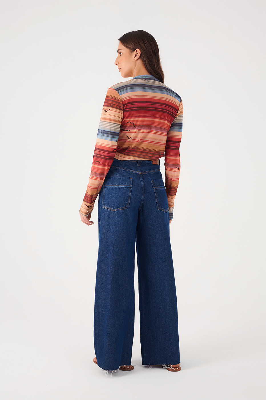 Dark Denim Pockets Boyfriend Pants