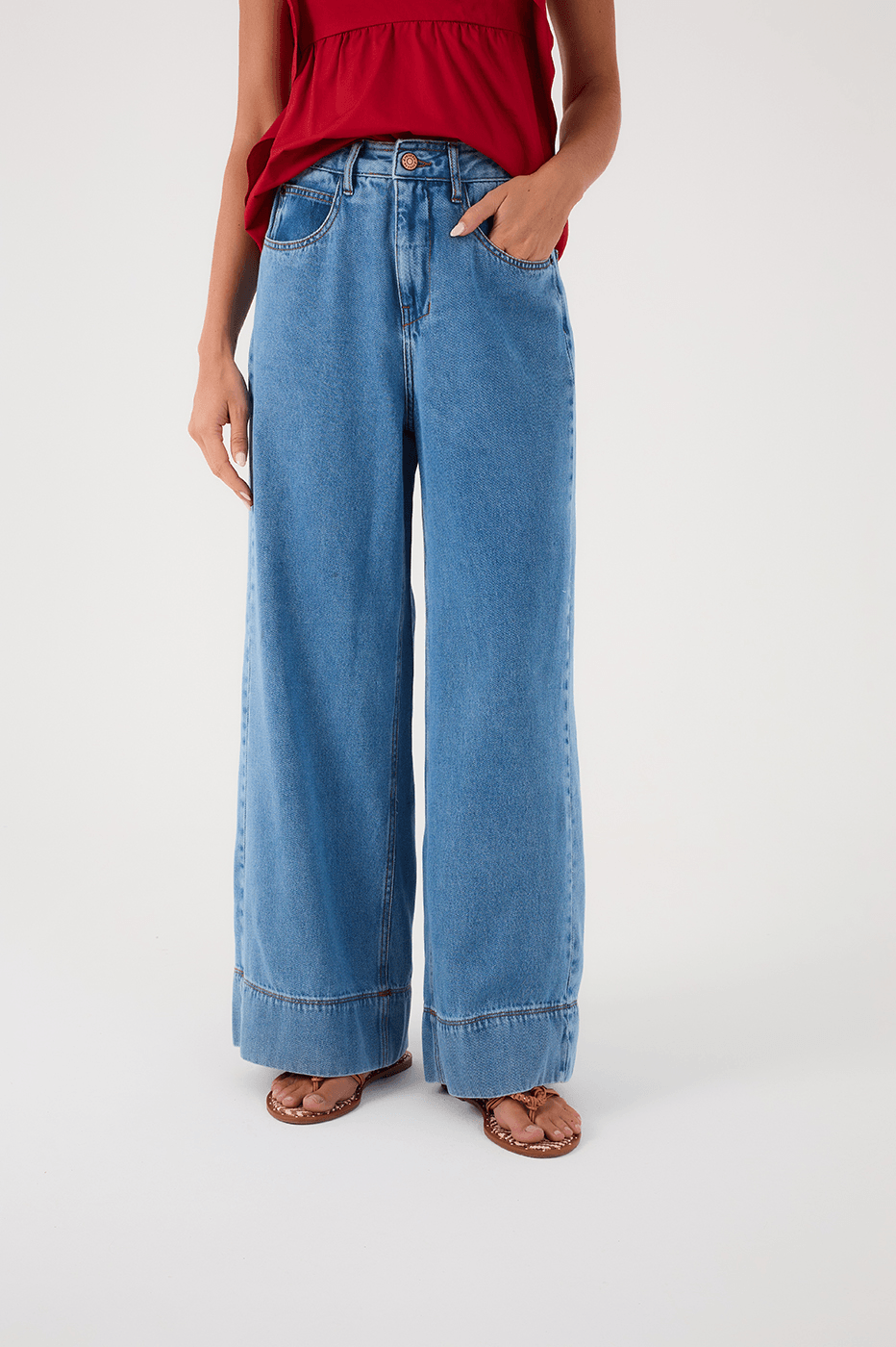 Denim Ocean Pockets Pants
