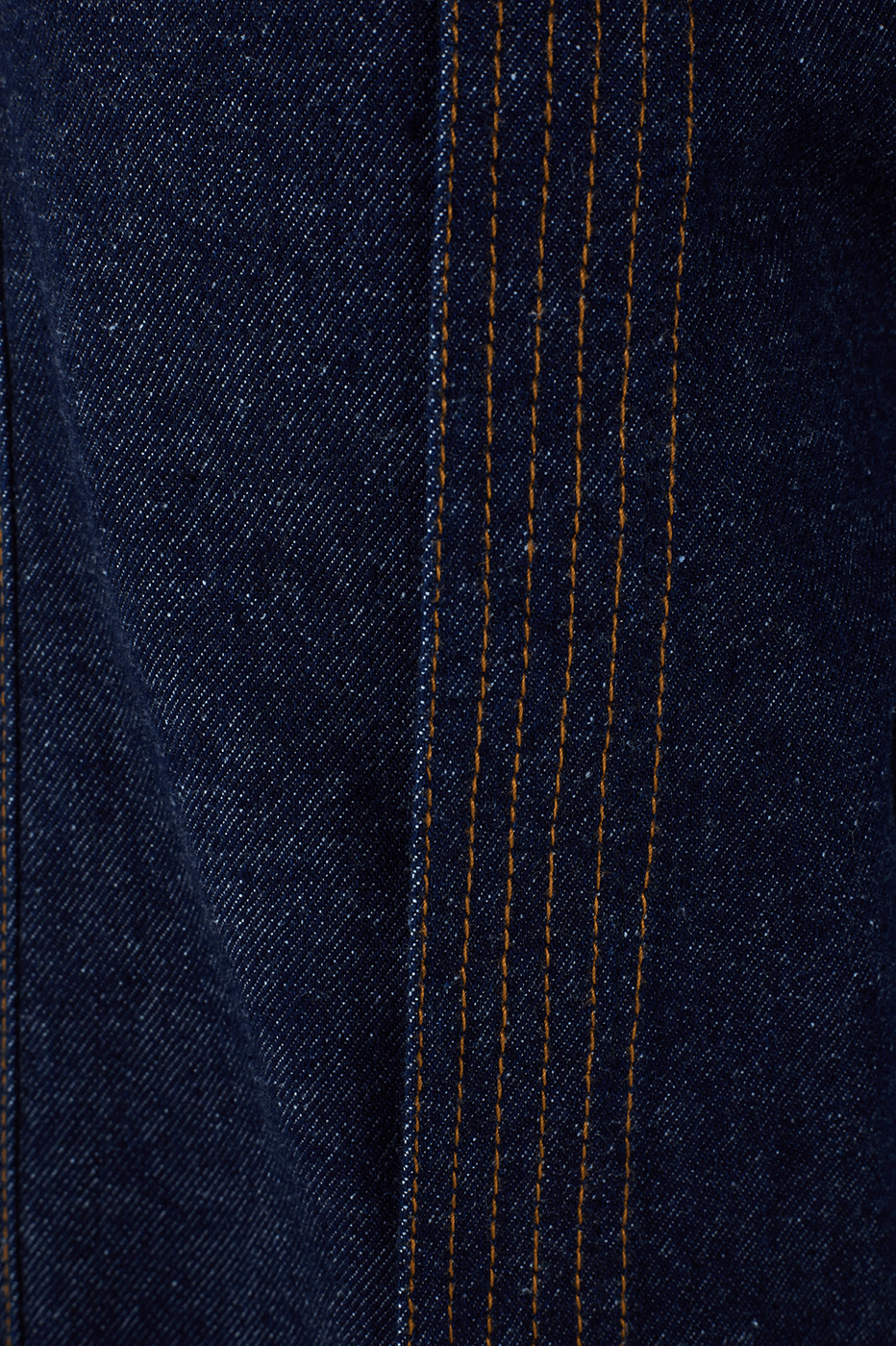 Denim Pockets Seam Pants