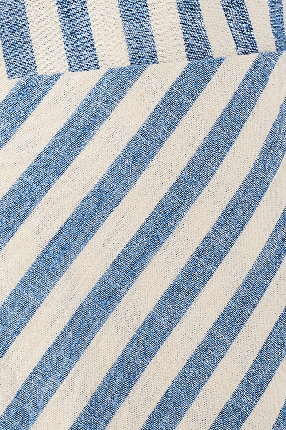 Striped Twill Denim Shorts_6