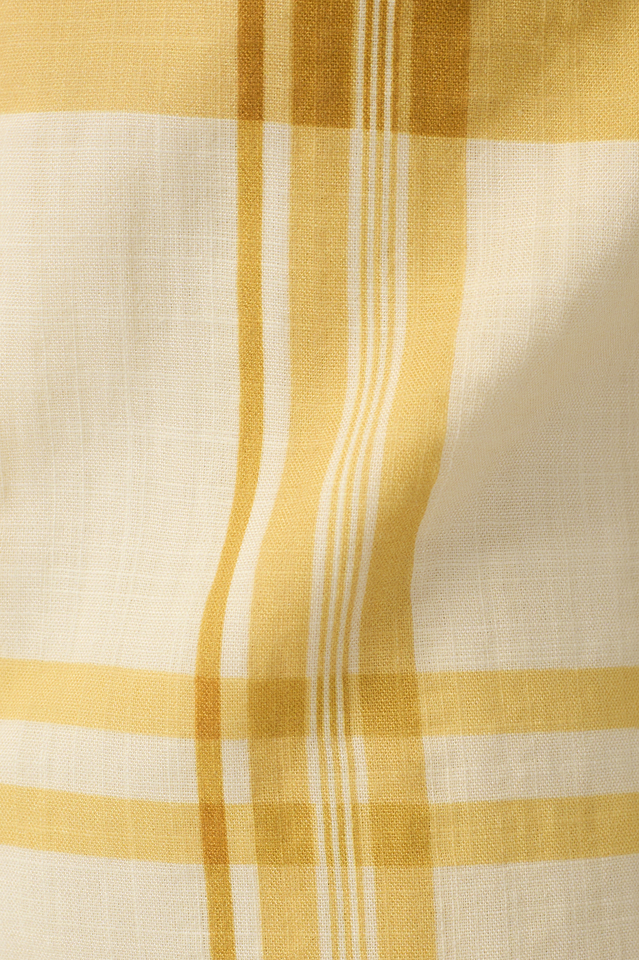 Yellow Frescor Plaid Drawstring Shorts_7