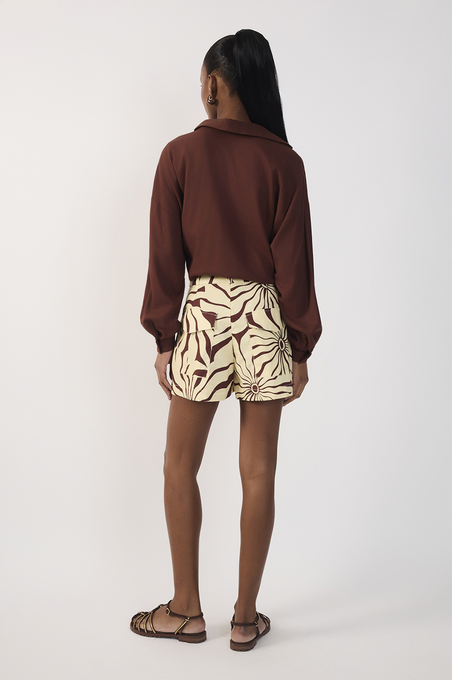 Alvorecer Print Cotton Shorts_6