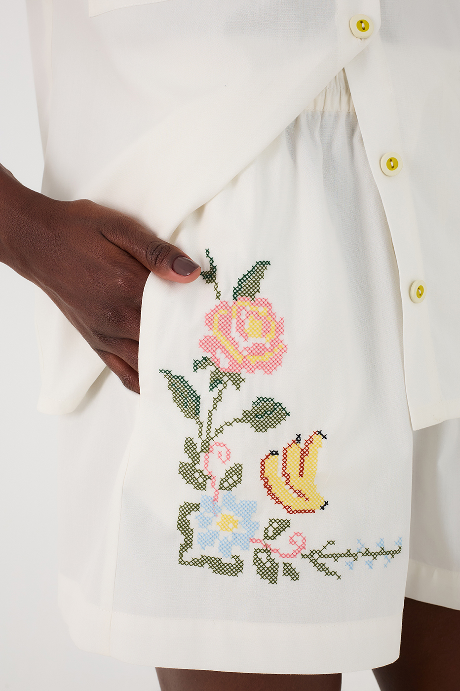 Embroidered Cotton Shorts_4