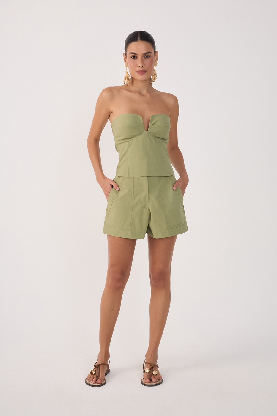 Cotton Utility Pocket Shorts_2